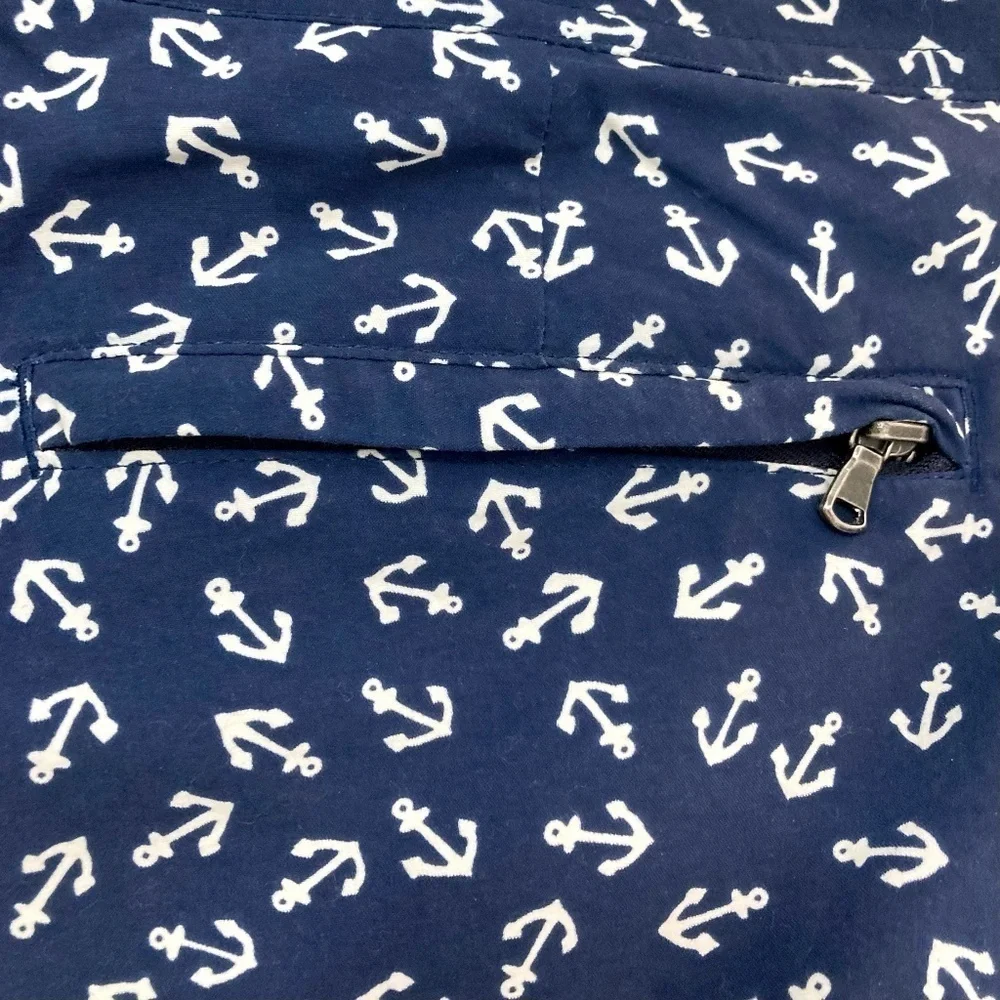 J CREW Swim Shorts Trunks Size 33 Lined Navy Blue